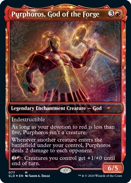 Purphoros, God of the Forge Secret Lair Drop - Constellations Frame